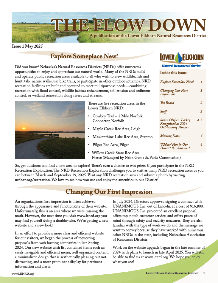 Front Cover of The Flow Down - Spring 2025