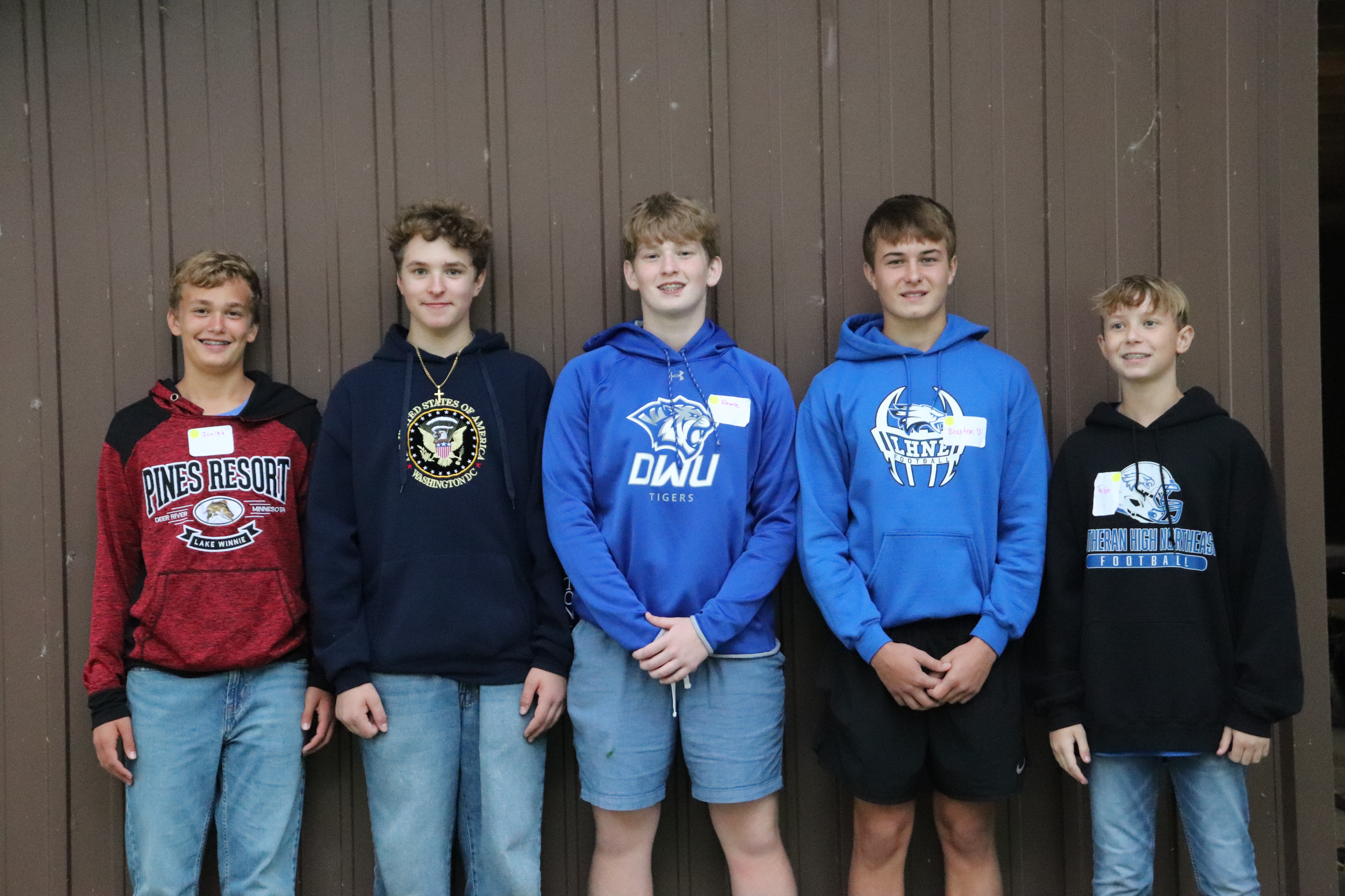 Winning team from Lutheran High Northeast