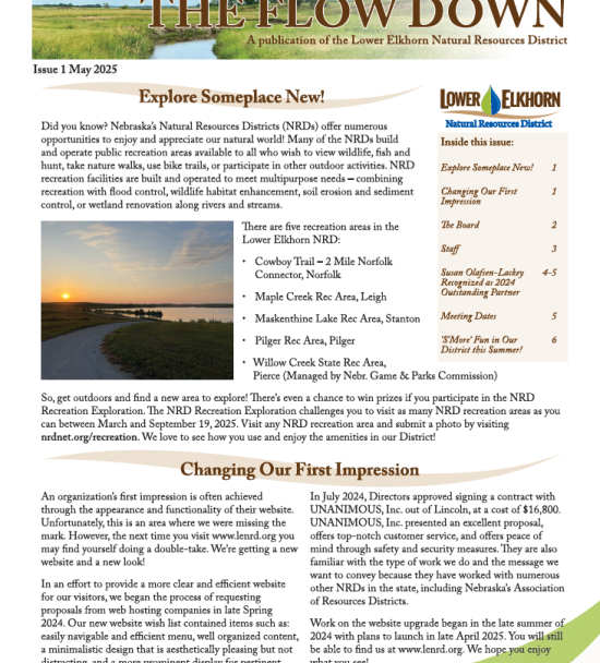Front Cover of The Flow Down - Spring 2025